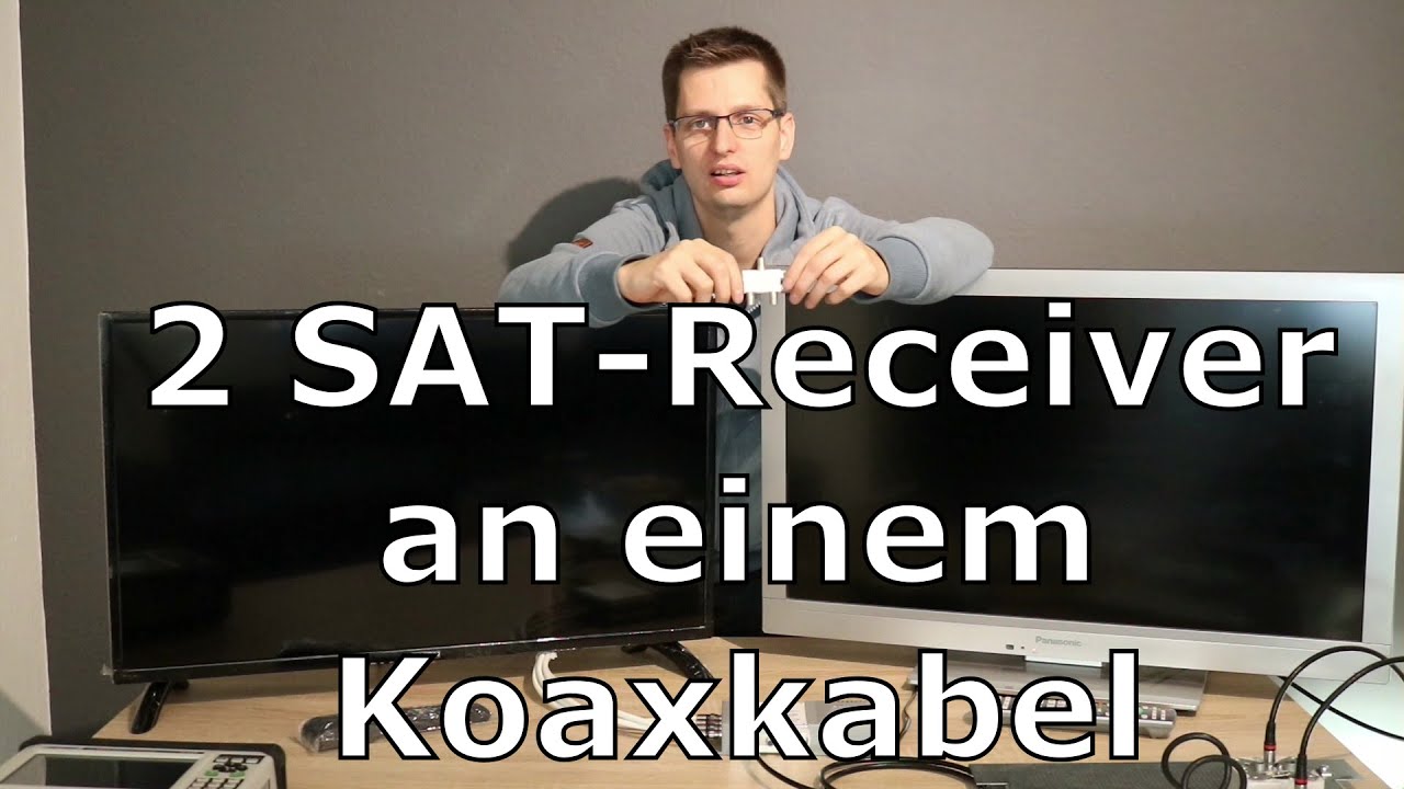 2 SAT-Receiver an einem Koaxkabel anschlie&szlig;en | SAT 2-fach Verteiler | Einkabell&ouml;sung