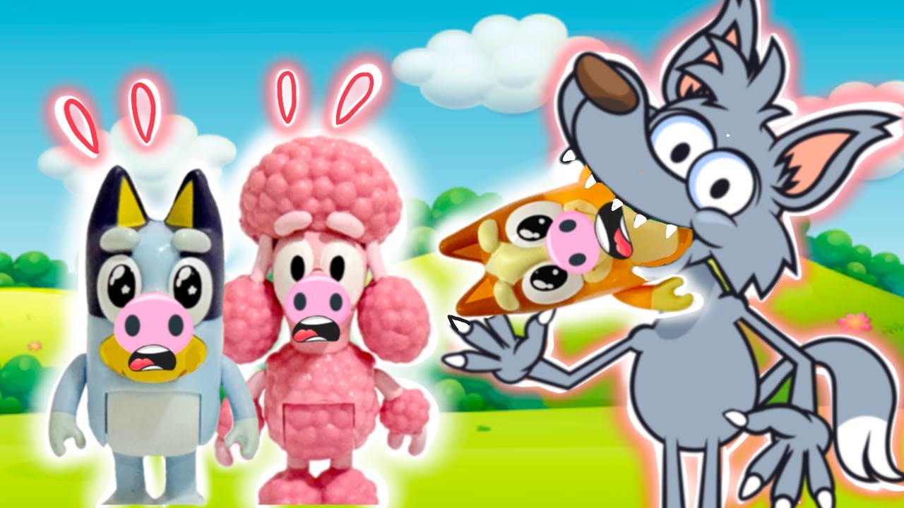 BLUEY LOS TRES CERDITOS Y EL LOBO + 1 hora cuentos infantiles