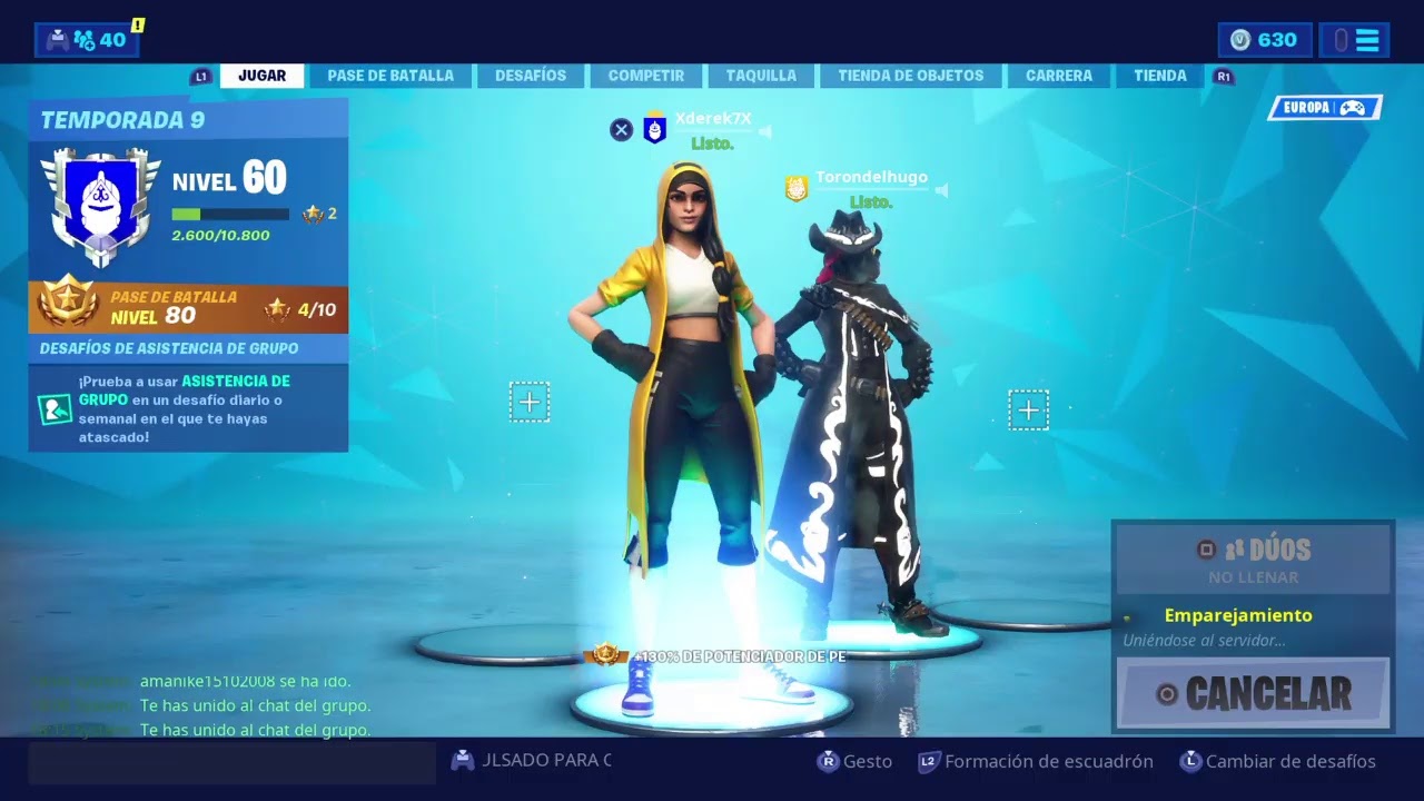 Jugando partidas con Hugo