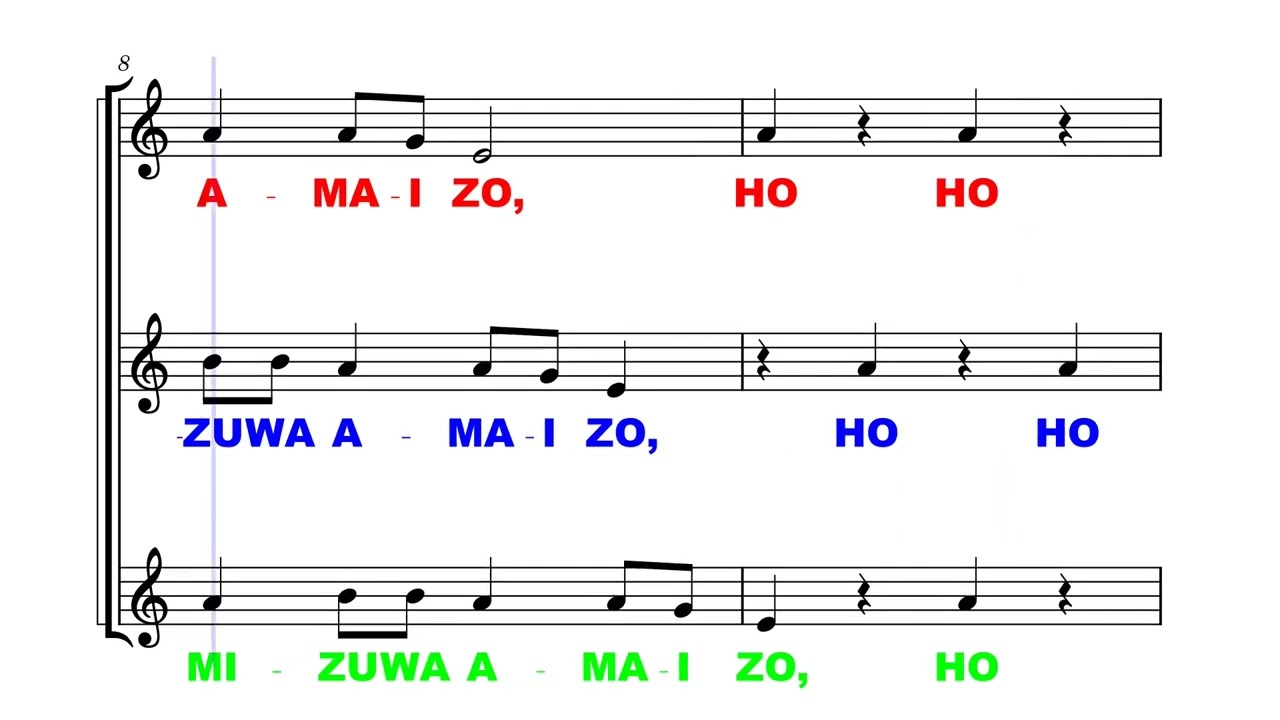 Canon de Hotaru Koi a 3 voces