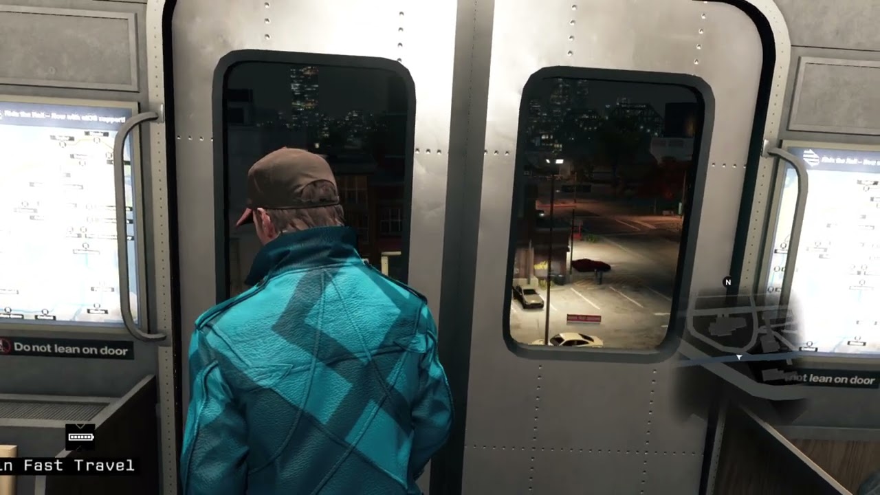 Blue Line Train Ride Around Chicago (Watch Dogs 1)