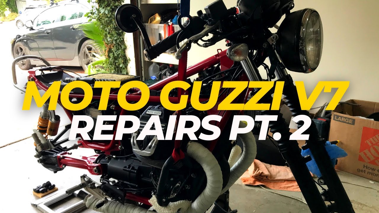 Moto Guzzi V7 REPAIRS part 2 !