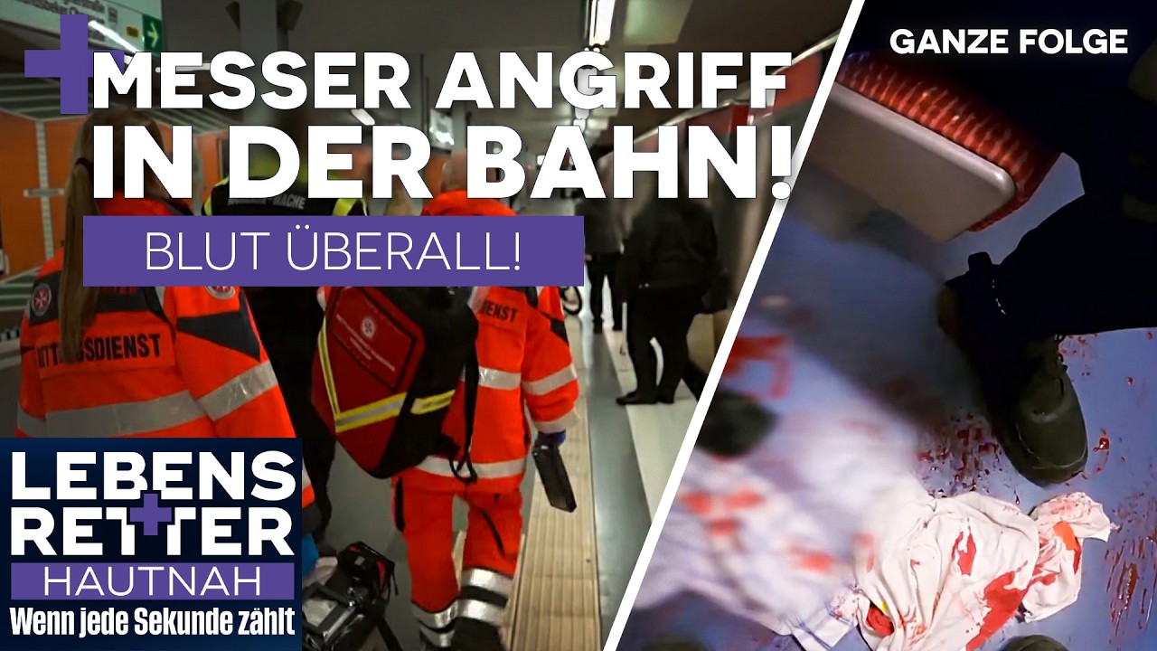 BLUT&Uuml;BERSTR&Ouml;MTER U‑BAHNWAGEN! N&auml;chtlicher Notfall! | Lebensretter Hautnah
