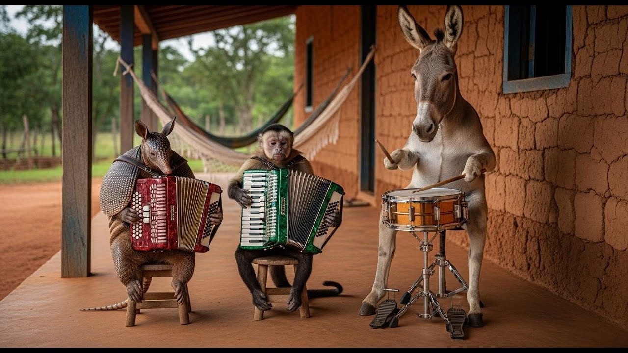💥 O FORRÓ QUE VOCÊ NUNCA VIU! ANIMAIS MOSTRAM COMO TOCAR FORRÓ DE VERDADE!