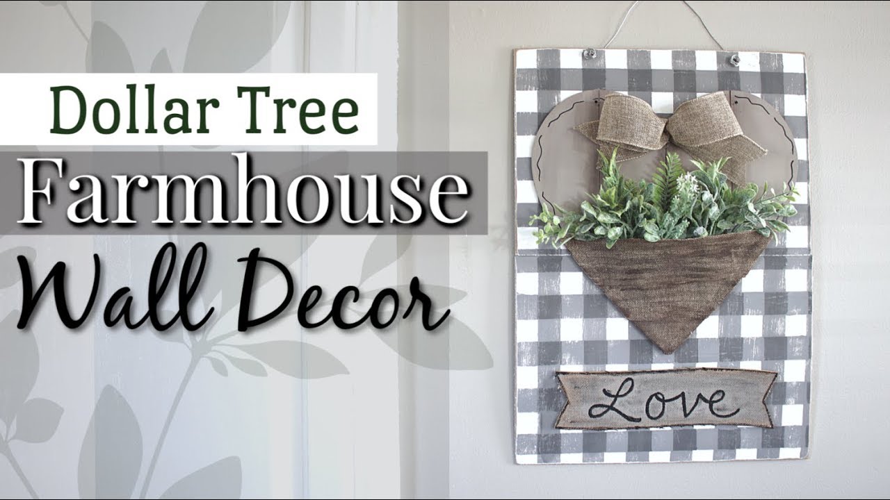 Dollar Tree Farmhouse Wall Decor | DIY Farmhouse Decor | Krafts by Katelyn