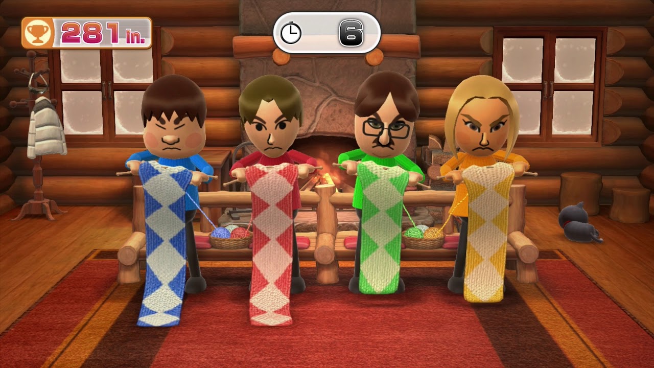 Wii Party U minigame: Close Knit 60fps