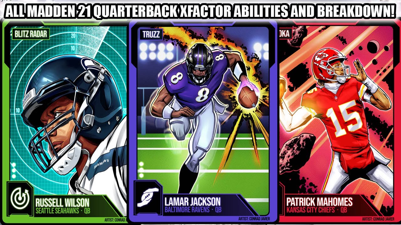 ALL MADDEN 21 X-FACTOR QUARTERBACK ABILITIES DETAILS AND BREAKDOWN! | MADDEN 21