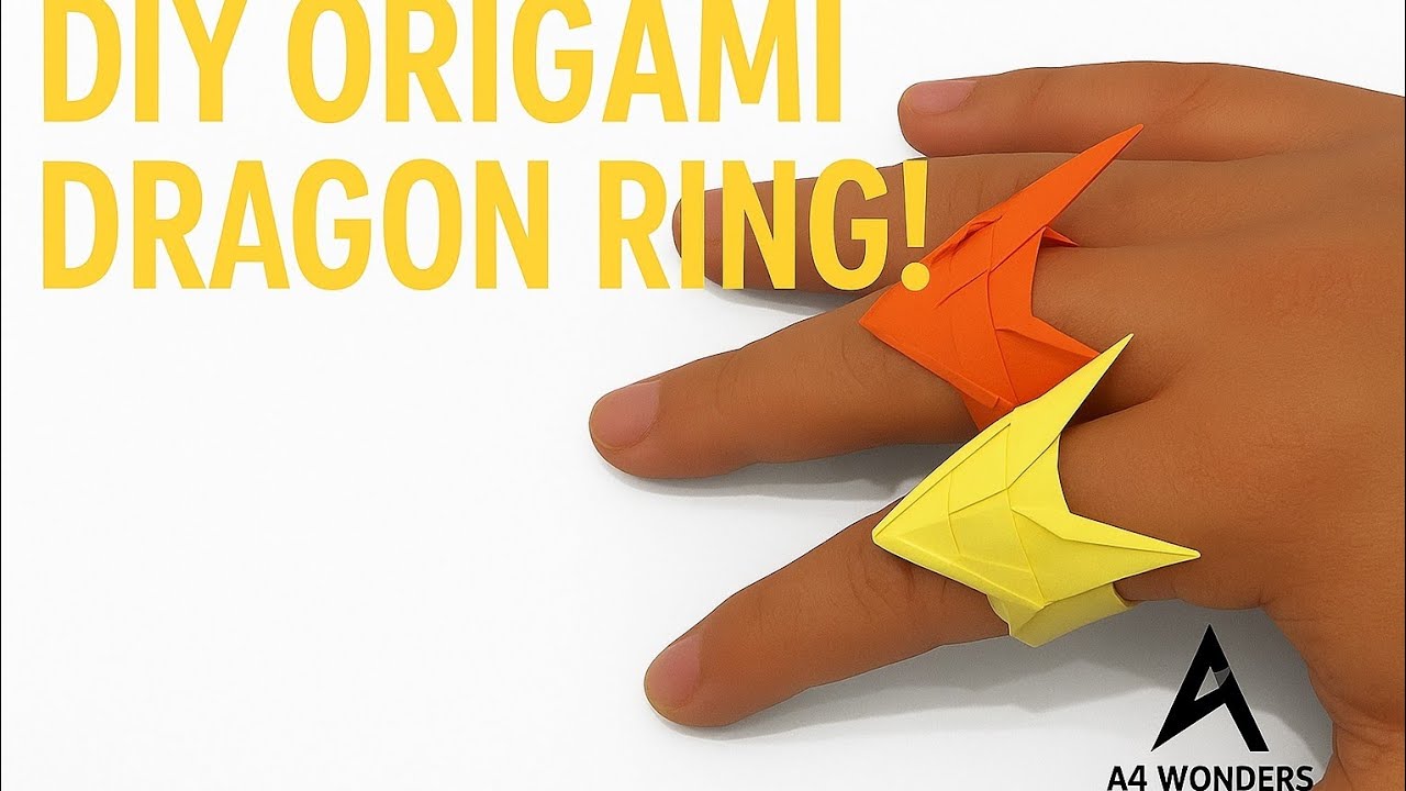 Colorful Origami Dragon Rings &ndash; Simple DIY Craft You&rsquo;ll Love | A4 Wonders