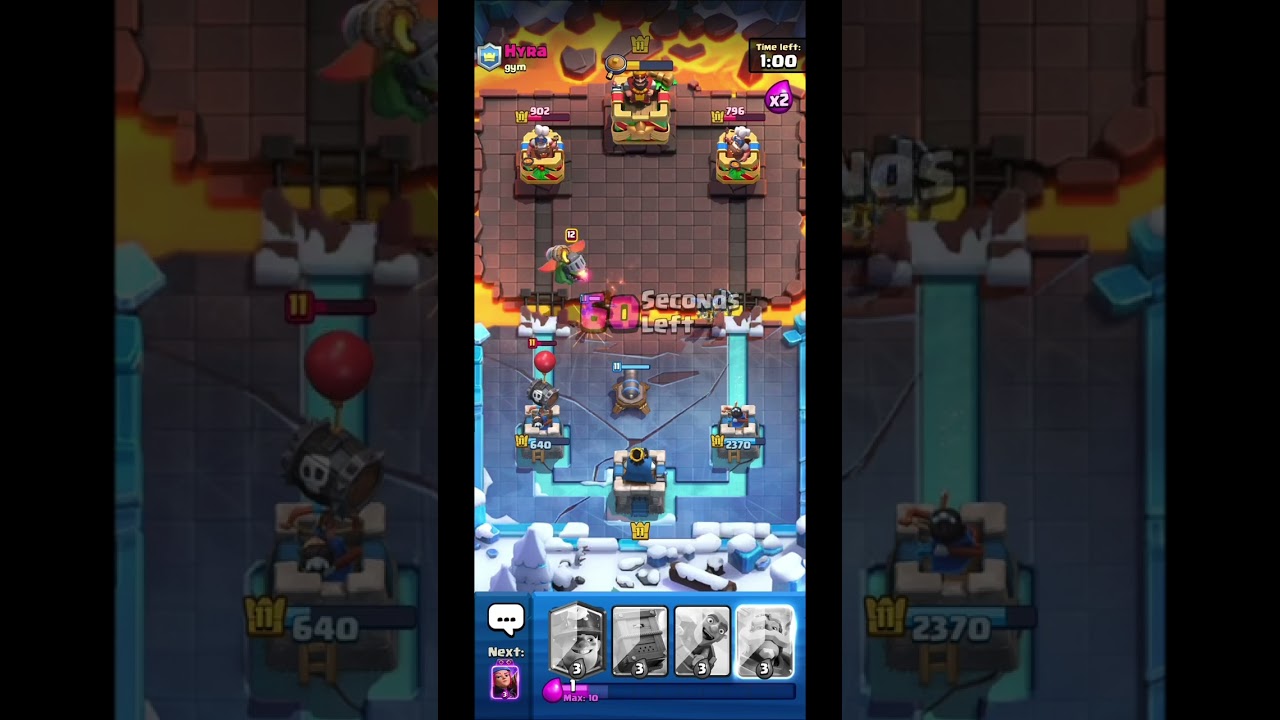 Using only 3 elixir cards in classic challenge #clashroyale #classicchallenge #shorts