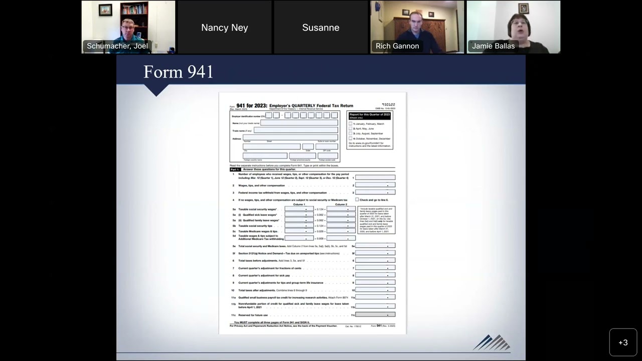 Quarterly and Annual Payroll Reporting