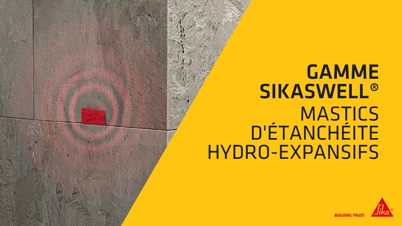 Gamme SikaSwell : mastics d'étanchéite hydro-expansifs