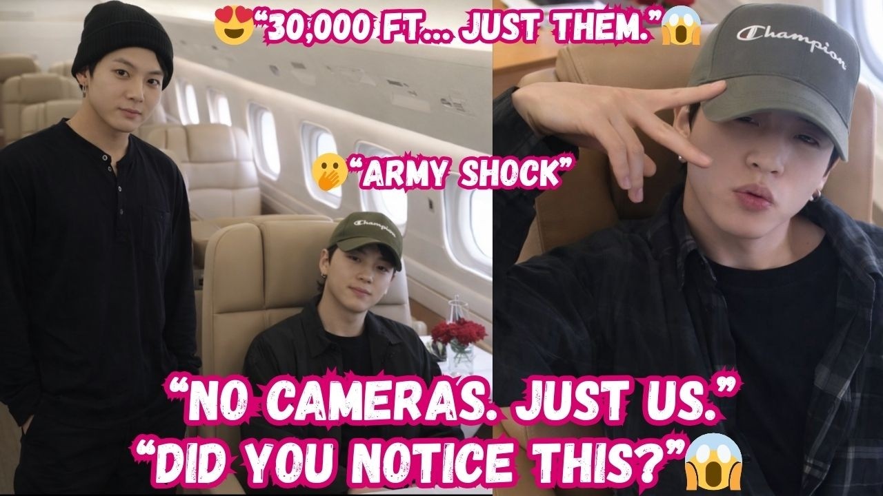 Нежные моменты, которыми Чимин и Чонгук поделились в самолёте ✈️💫