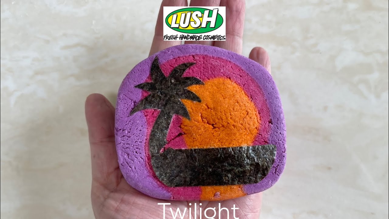 Lush New 2021 Limited Edition ‘Twilight’ bubble bar - Tub Demo