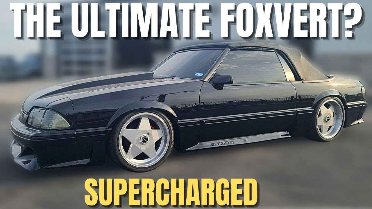 The BEST FoxBody CONVERTIBLE EVER? //  Supercharged TIP Stalker Vert