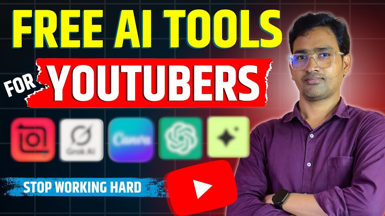 5 Best FREE AI Tools Every YouTuber Must Use in 2025 🔥