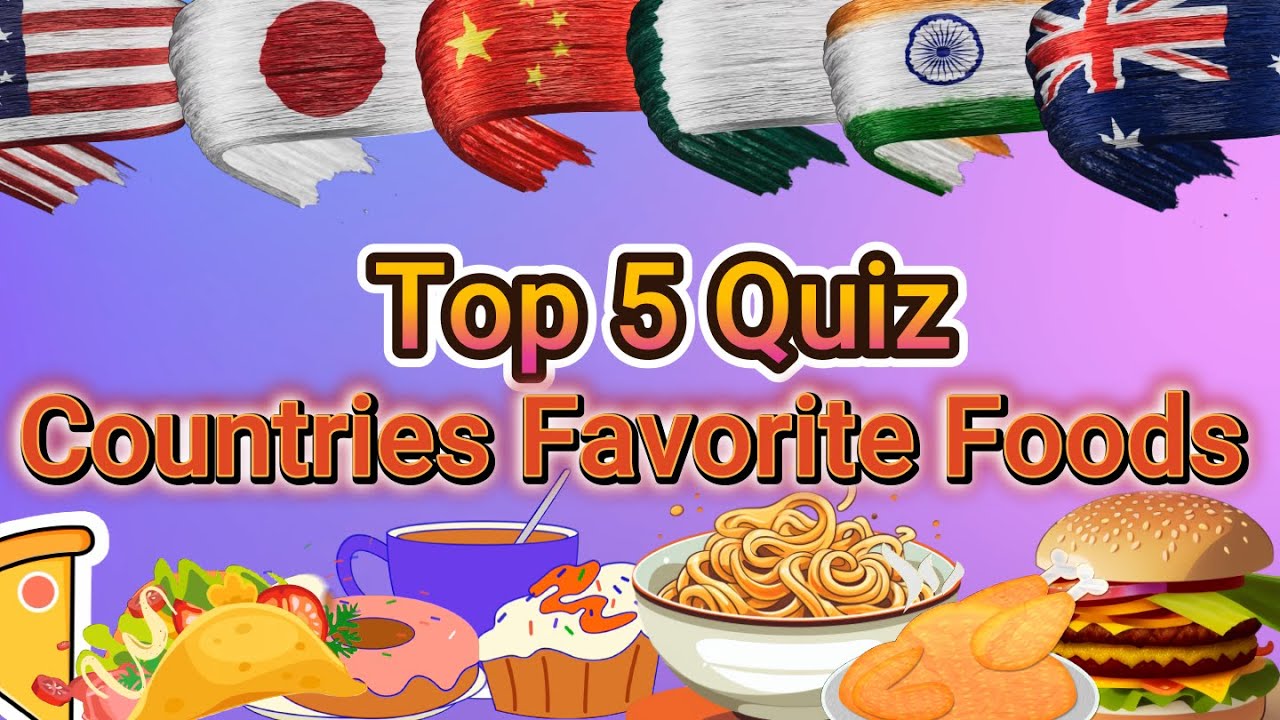 Can You Name the Top 5 Foods from These Countries? | Fun Food Quiz 🍕🍣🌮