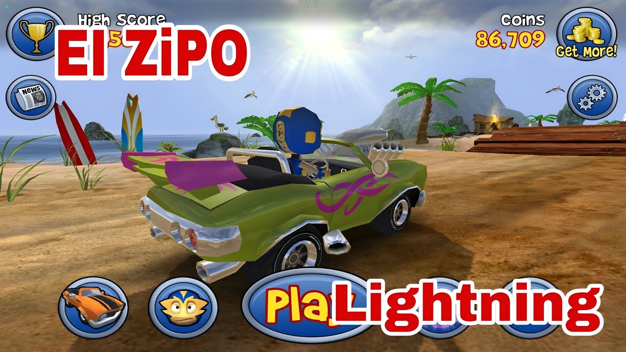 Island Gold Car Racing. EI ZiPO Lightning | Beach Buggy Blitz - Ep 1