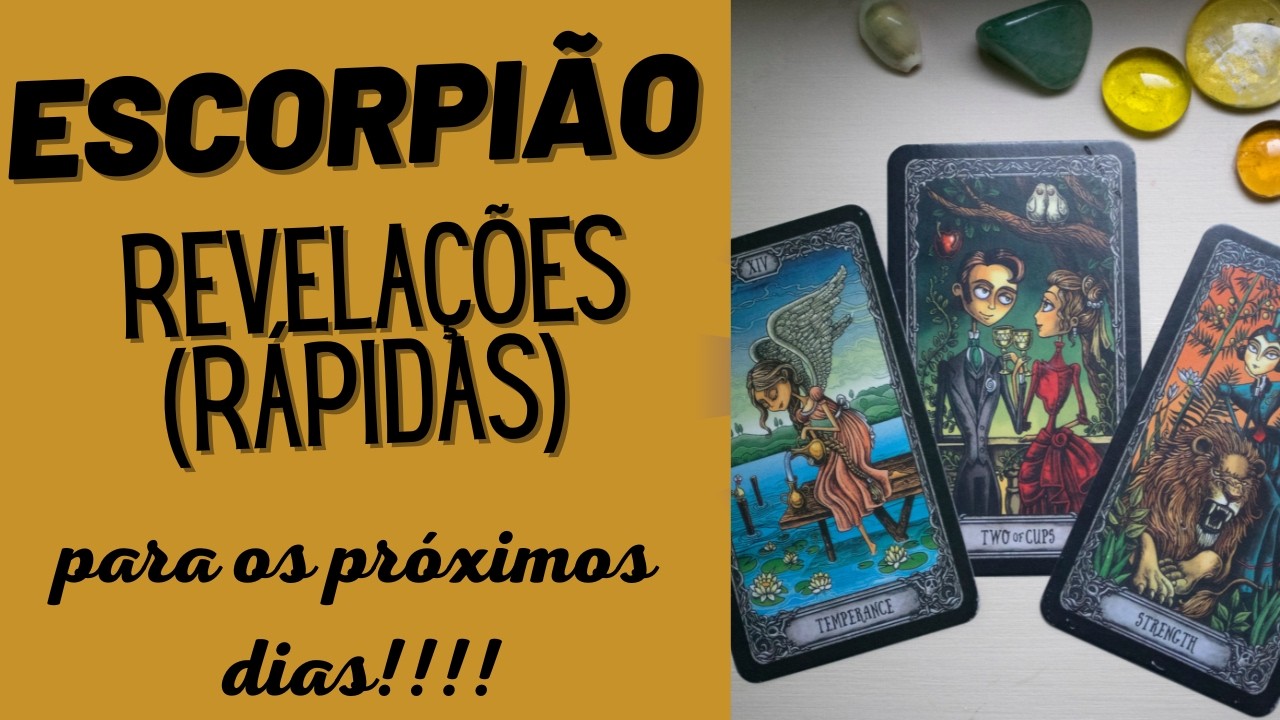 ESCORPIÃO| 3 REVELAÇÕES PARA OS PRÓXIMOS DIAS! 🍀❤️💵😍(PREVISÕES/TARIOT/SIGNOS/HORÓSCOPO).