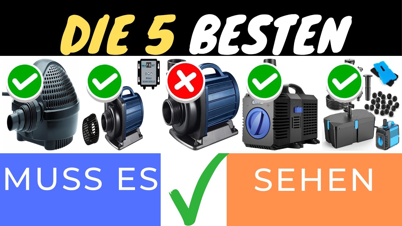 DIE 5 BESTEN TEICHPUMPEN 2025 💦✨ – KLARES WASSER & ENERGIEEFFIZIENZ!