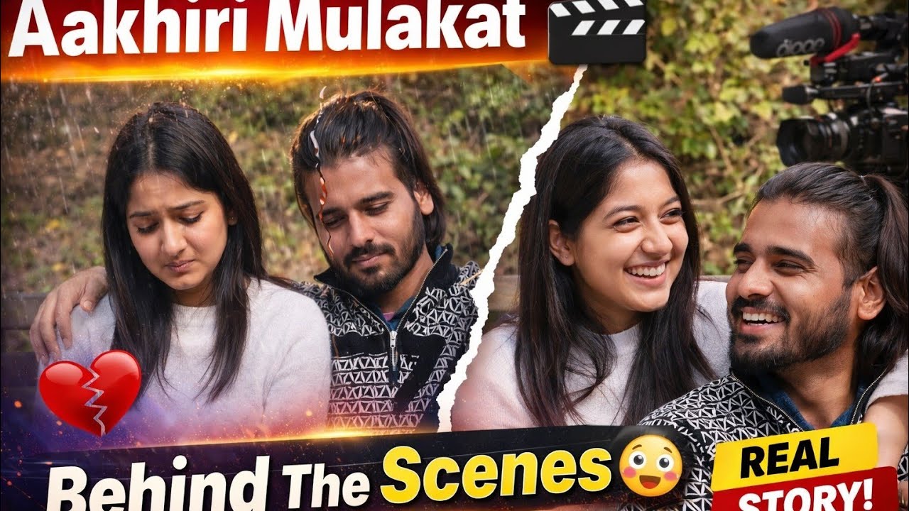 Aakhiri Mulakat (Behind The Scenes) 🎬 | Emotional Love Story | Real Story 😢