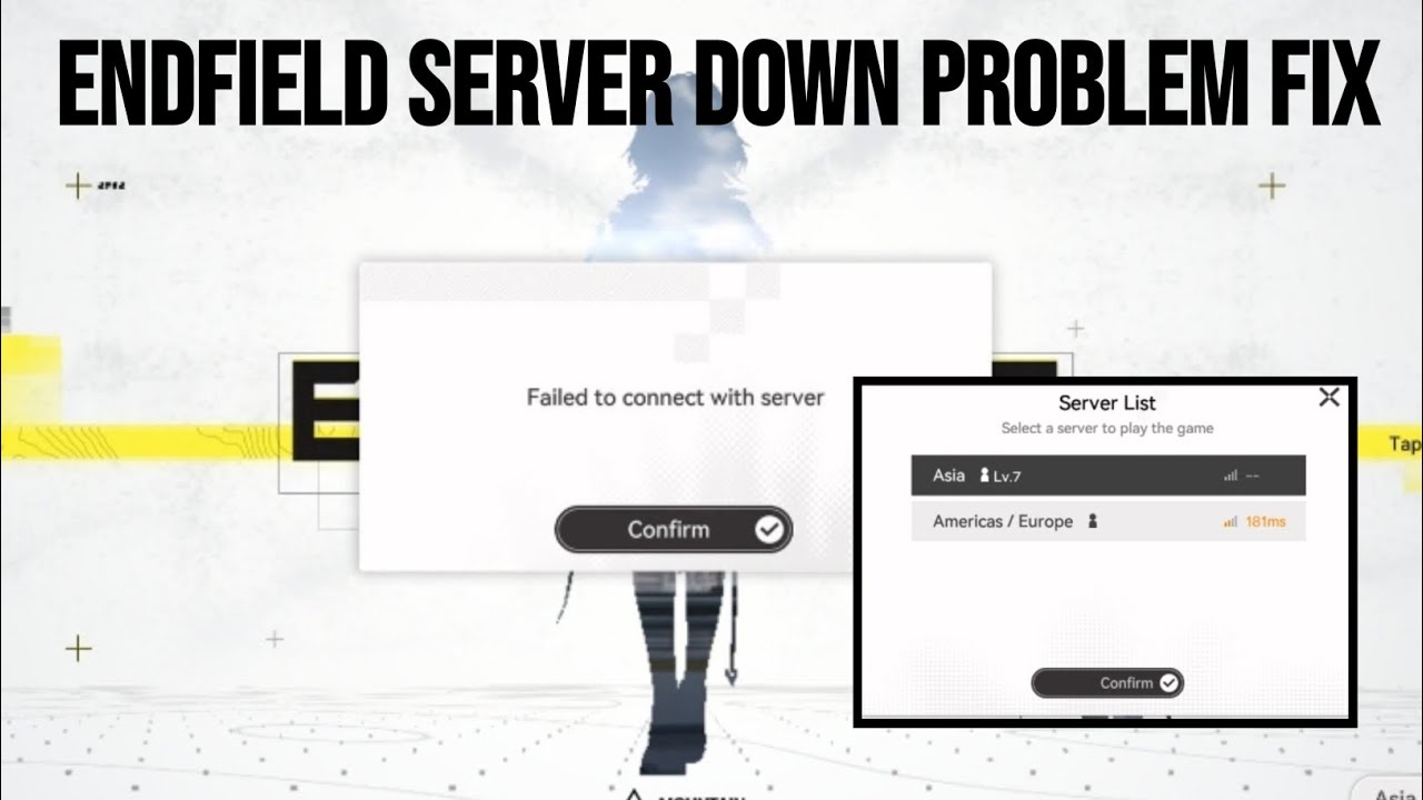 Endfield Asia Server Down | Endfield Server Down Problem | Endfield Game Server Down Solution