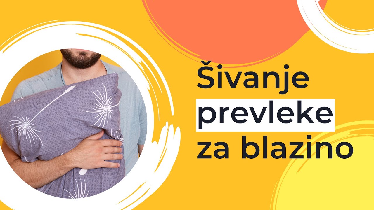 Postopek šivanja: prevleka za blazino z zadrgo
