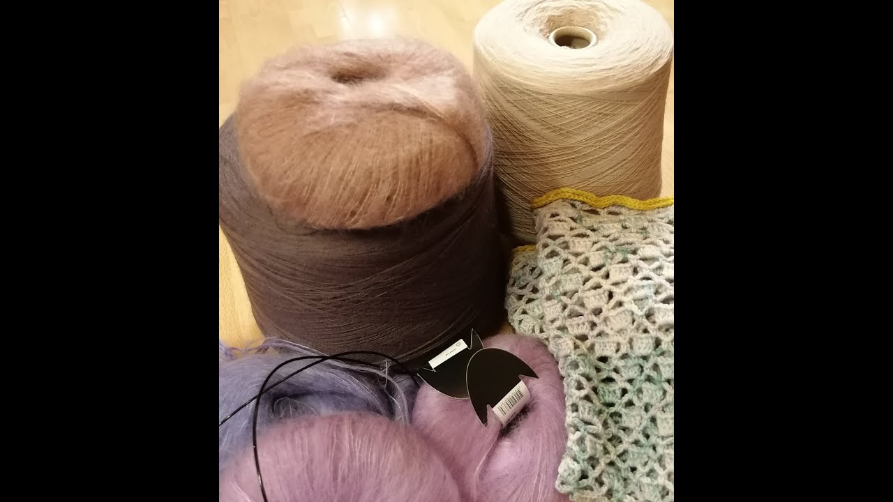Der Wolkentraum aus Mohair/Seide und viele Probeknäuel