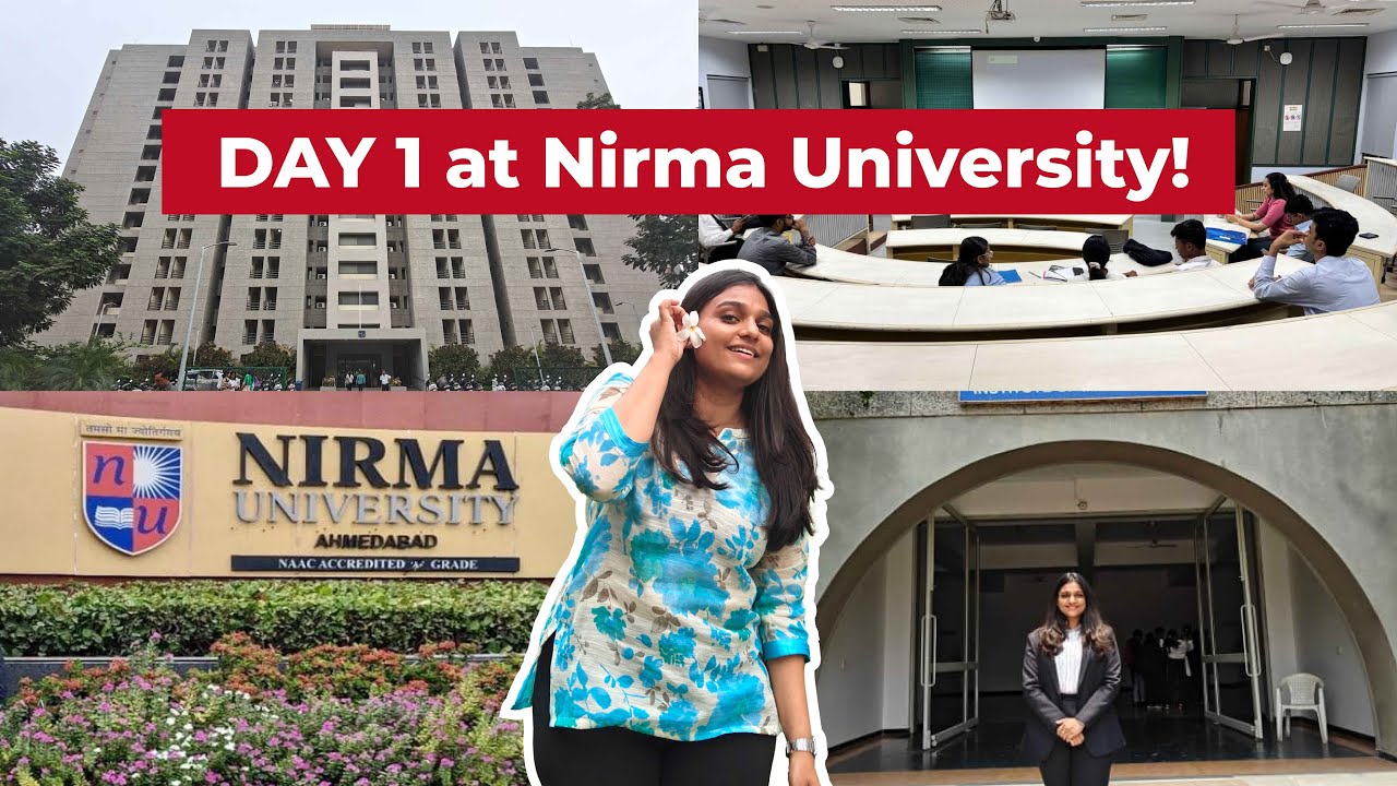 DAY 1 in the life of MBA student at Nirma University #nirmauniversity  #collgevlog #hostellifevlog