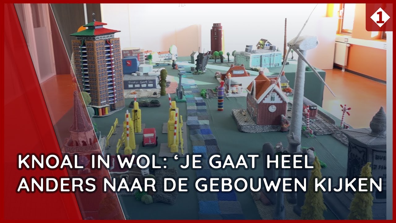 Stadskanaal gemaakt van wol: groep vrouwen breidt iconische gebouwen