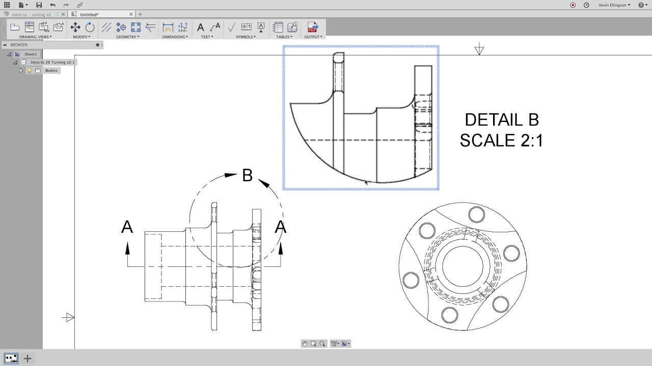 Fusion 360 - Getting Started with Drawings