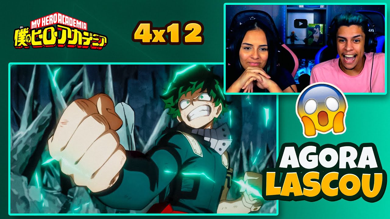 (MIDORIYA chegou COM TUDO 😲) | BOKU NO HERO 4ªT - EP 12  🇧🇷 | [React em Casal] 🔥