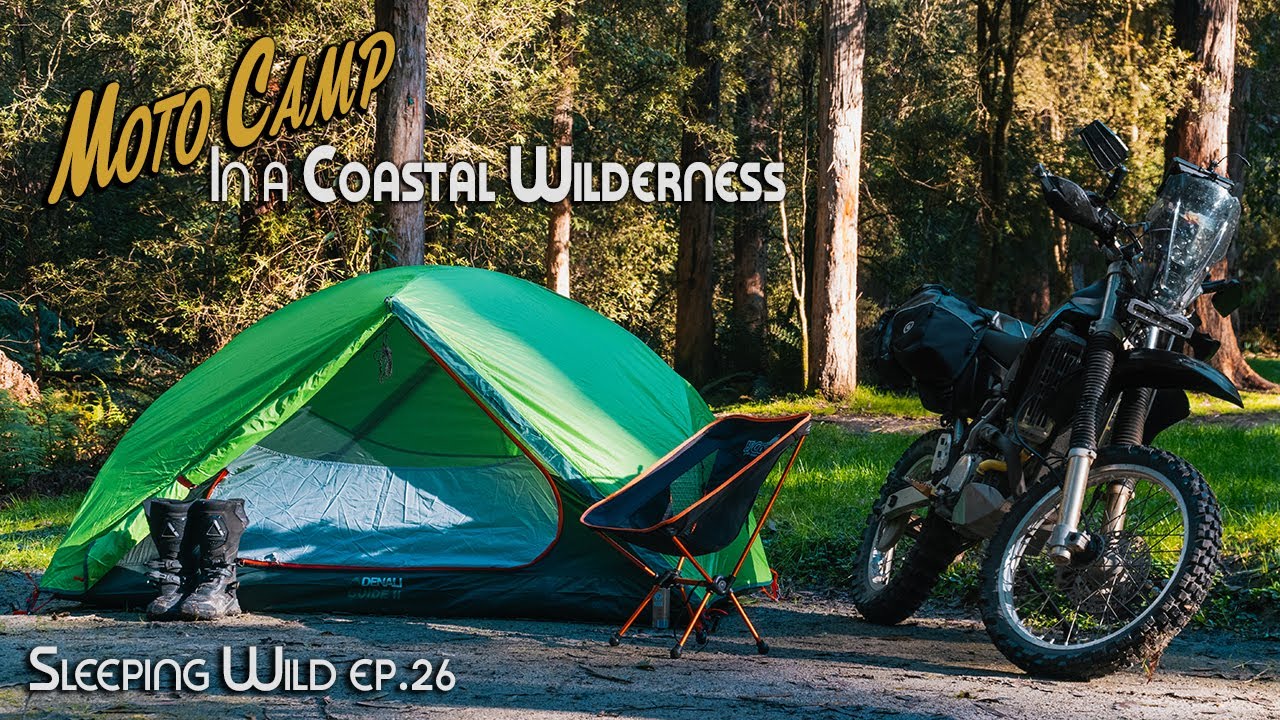 Motorcycle Camping Solo In A Coastal Wilderness | Silent Vlog | Sleeping Wild Ep.26