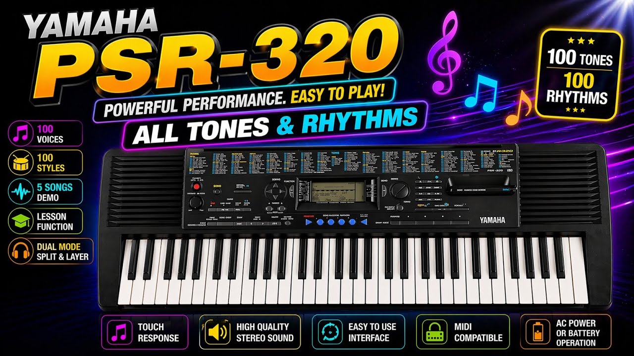 Yamaha PSR 320 | Yamaha PSR 320 styles | Yamaha PSR