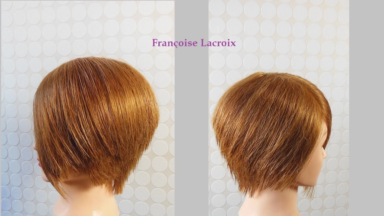 Coupe courte femme dégradée, carré plongeant nuque | Short Bob haircut  | Corte de pelo corto mujer