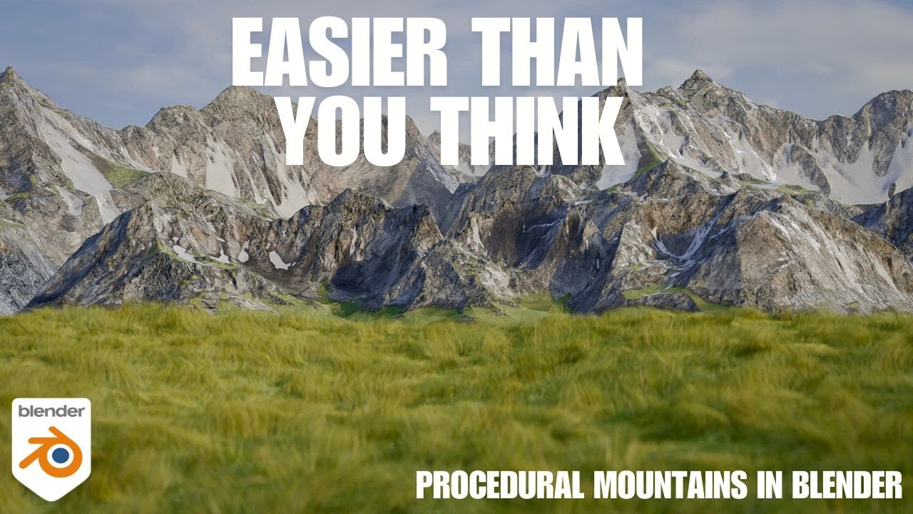 Making Realistic Mountains - Blender Tutorial