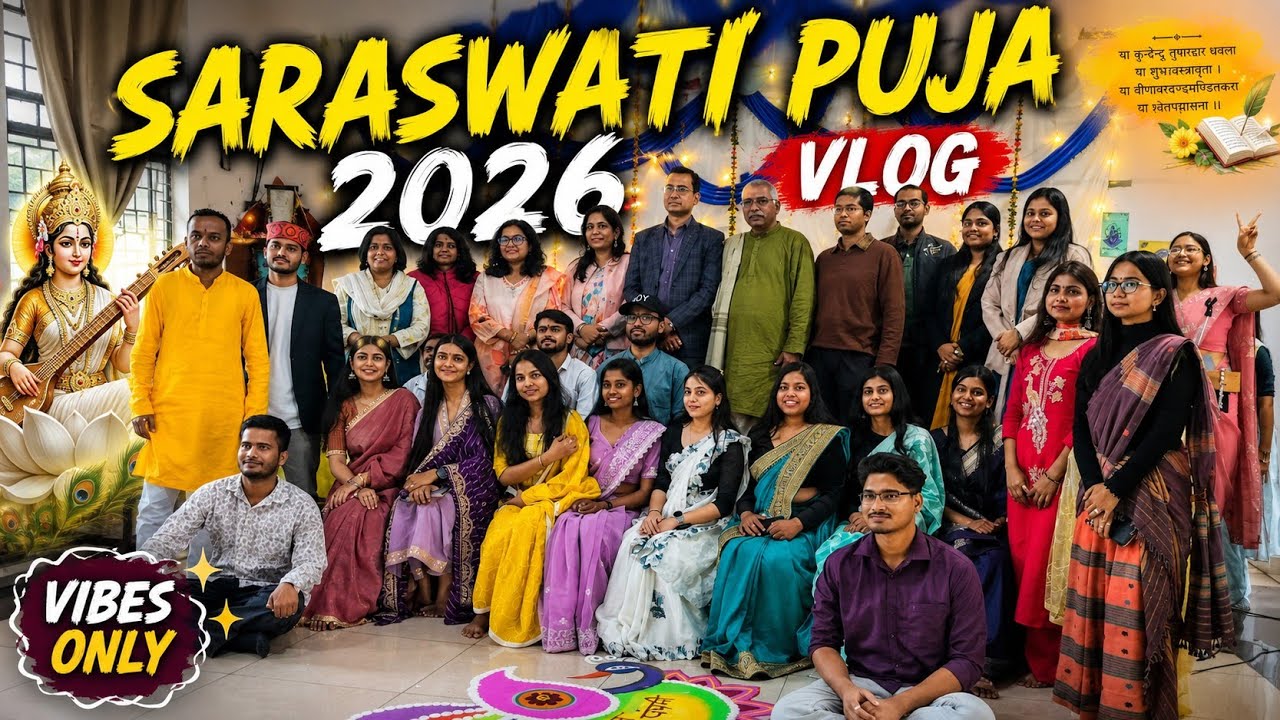  Saraswati Puja vlog #saraswati puja