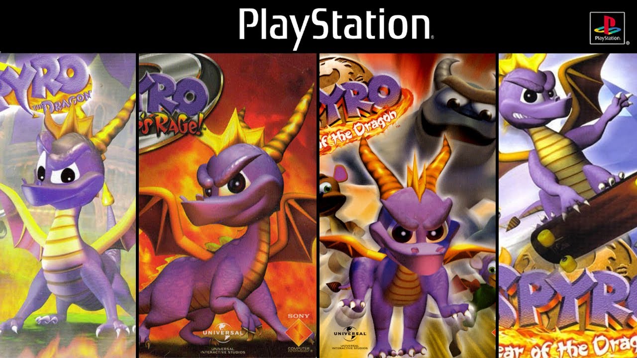 Spyro The Dragon Games for PS1