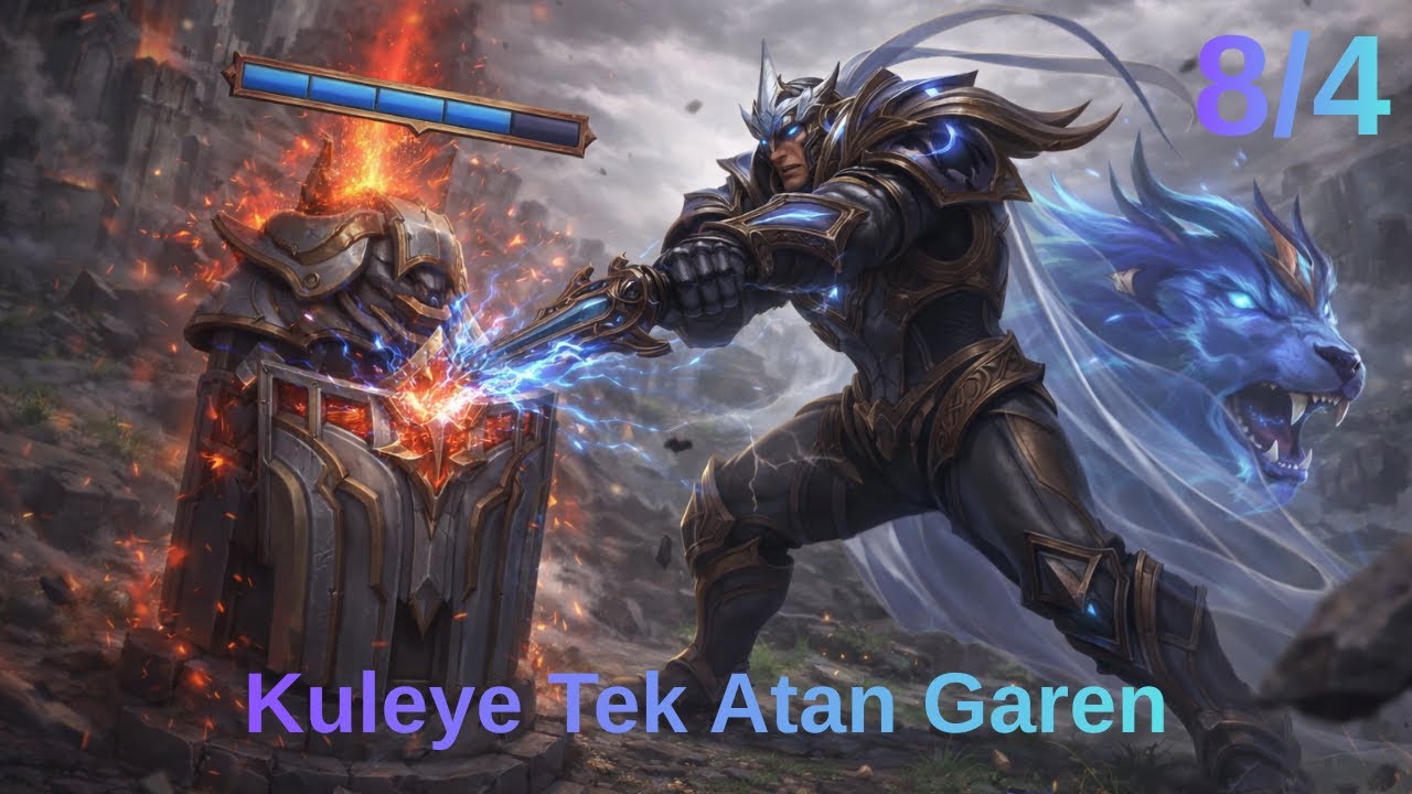 GAREN İLE 4 SANİYEDE KULE AL(League Of Legends)