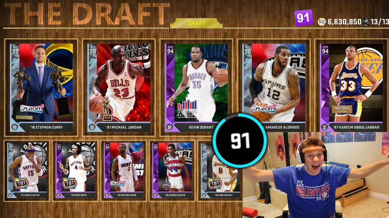 WTF! I GOT 91 DRAFT IN NBA 2K16 DRAFT!