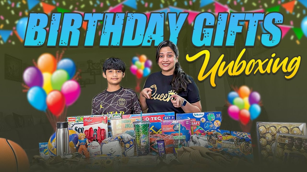 Unboxing Birthday Gifts | ఇన్ని వచ్చాయేంటి బాబు || muwingz | Vlog | Sushma Kiron
