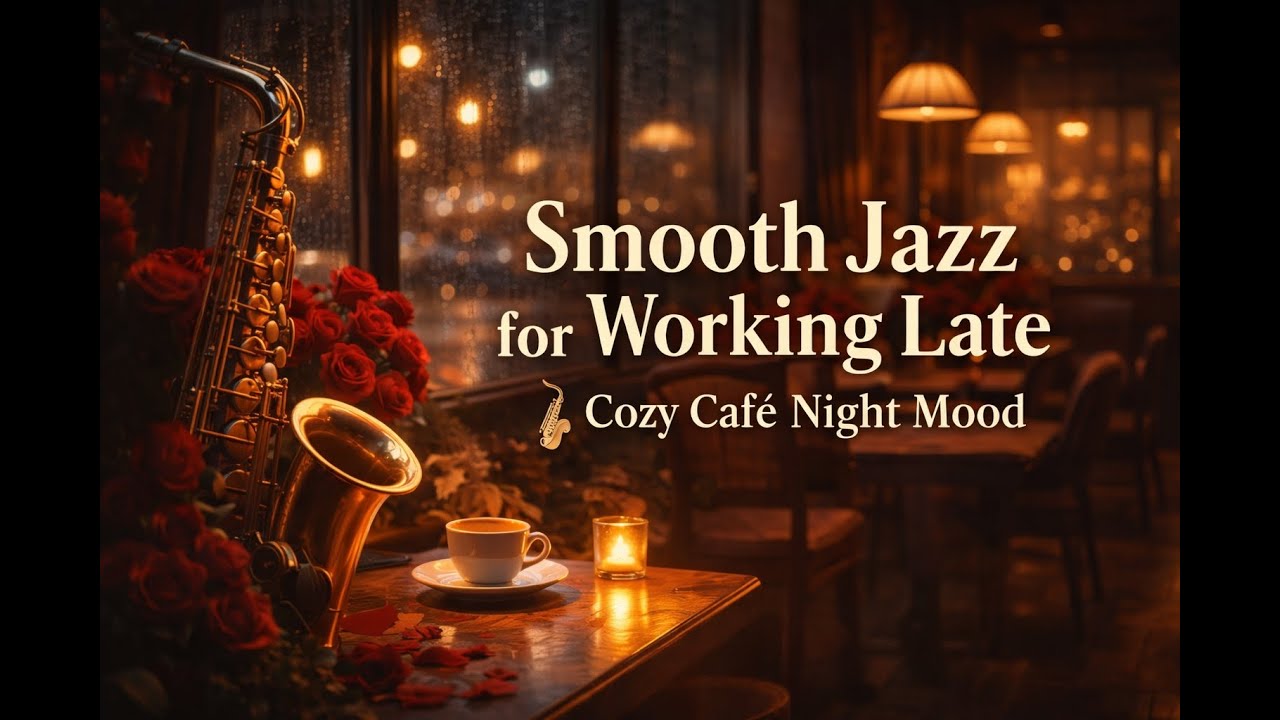 Smooth Jazz for Working Late 🎷 Cozy Café Night Mood