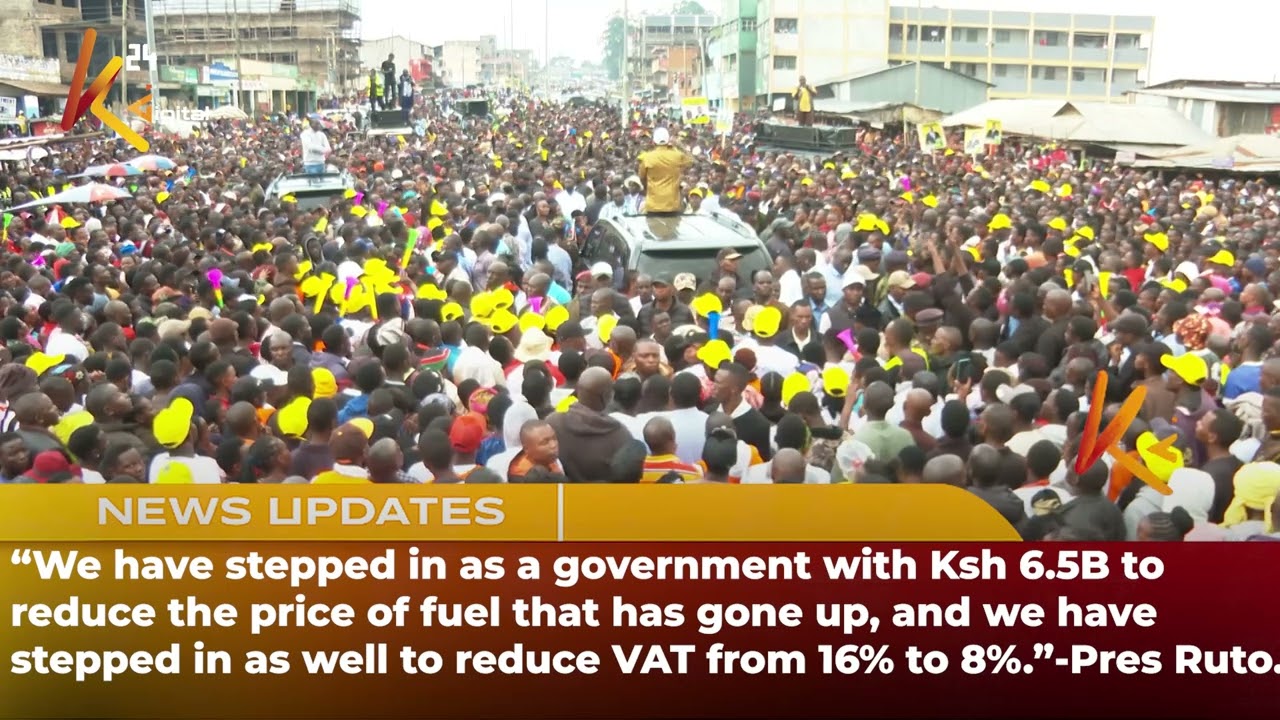 We have stepped in as a government with Ksh 6.5B to reduce the price of fuel -Pres Ruto.