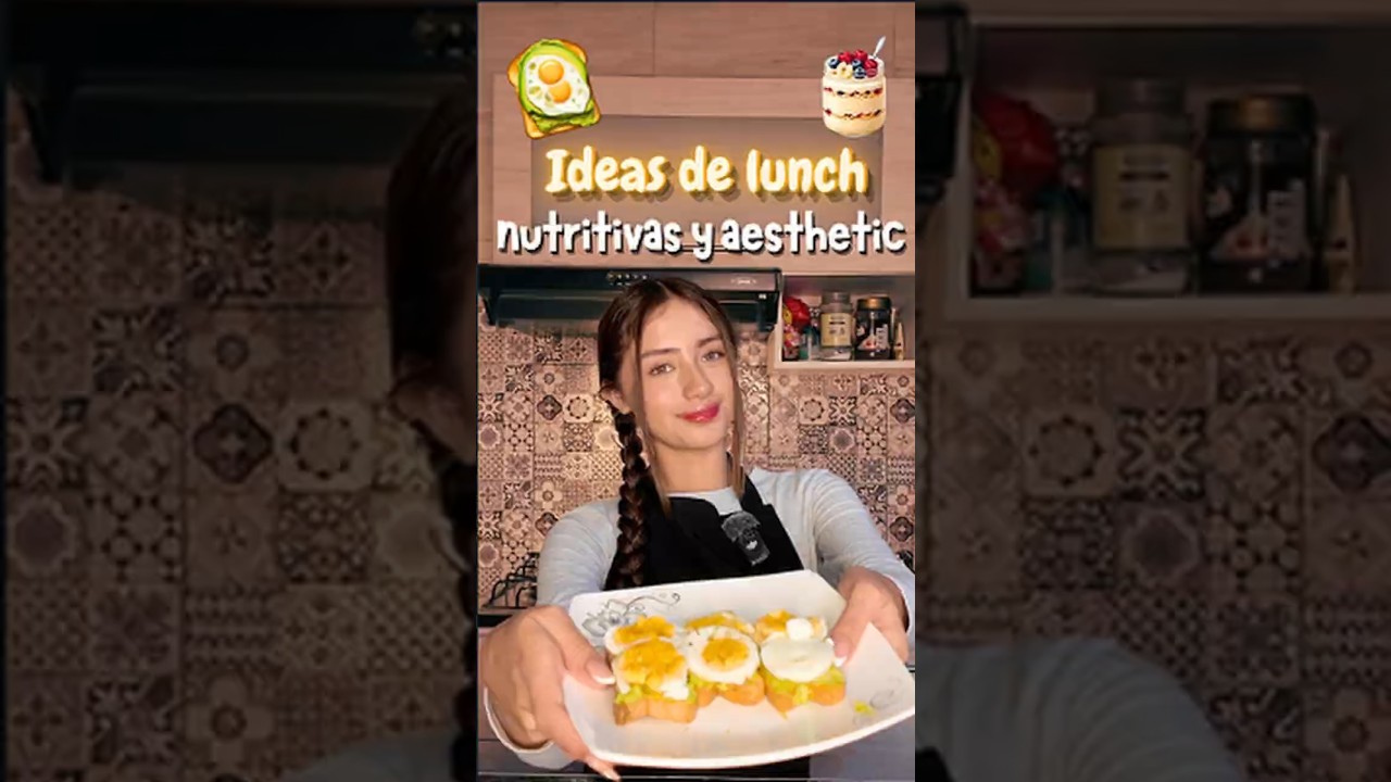 Lonche aesthetic y nutritivo 😋#thatgirl #aesthetic #lunch #escuela