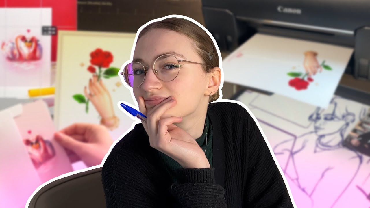 STUDIO VLOG 26 - Fabrication des cartes de v&oelig;ux et nouvelle Illustration