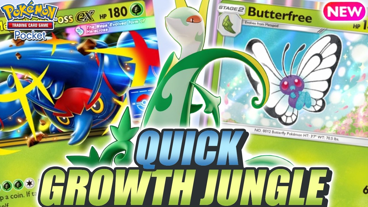 BUTTERFREE & SERPERIOR Make MEGA HERACROSS Quicker Than Ever ! - Pokemon TCG Pocket