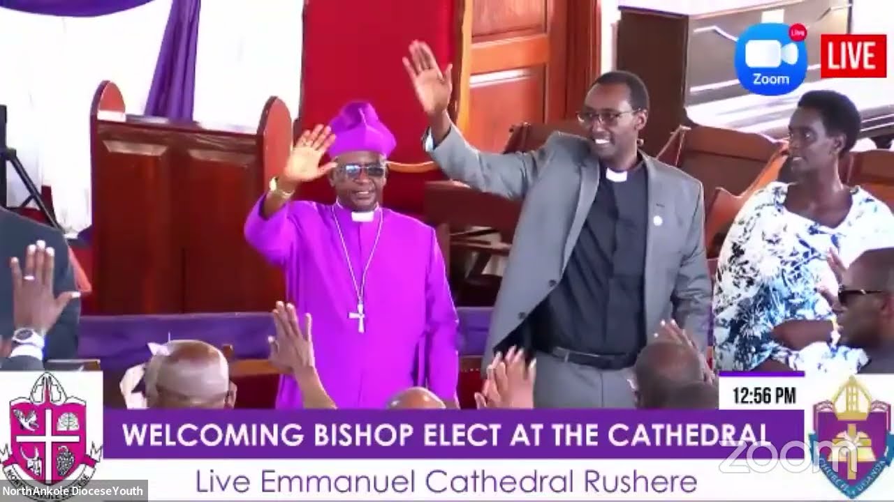 WELCOMING BISHOP ELECT ALFRED MUHOOZI AT THE CATHEDRAL