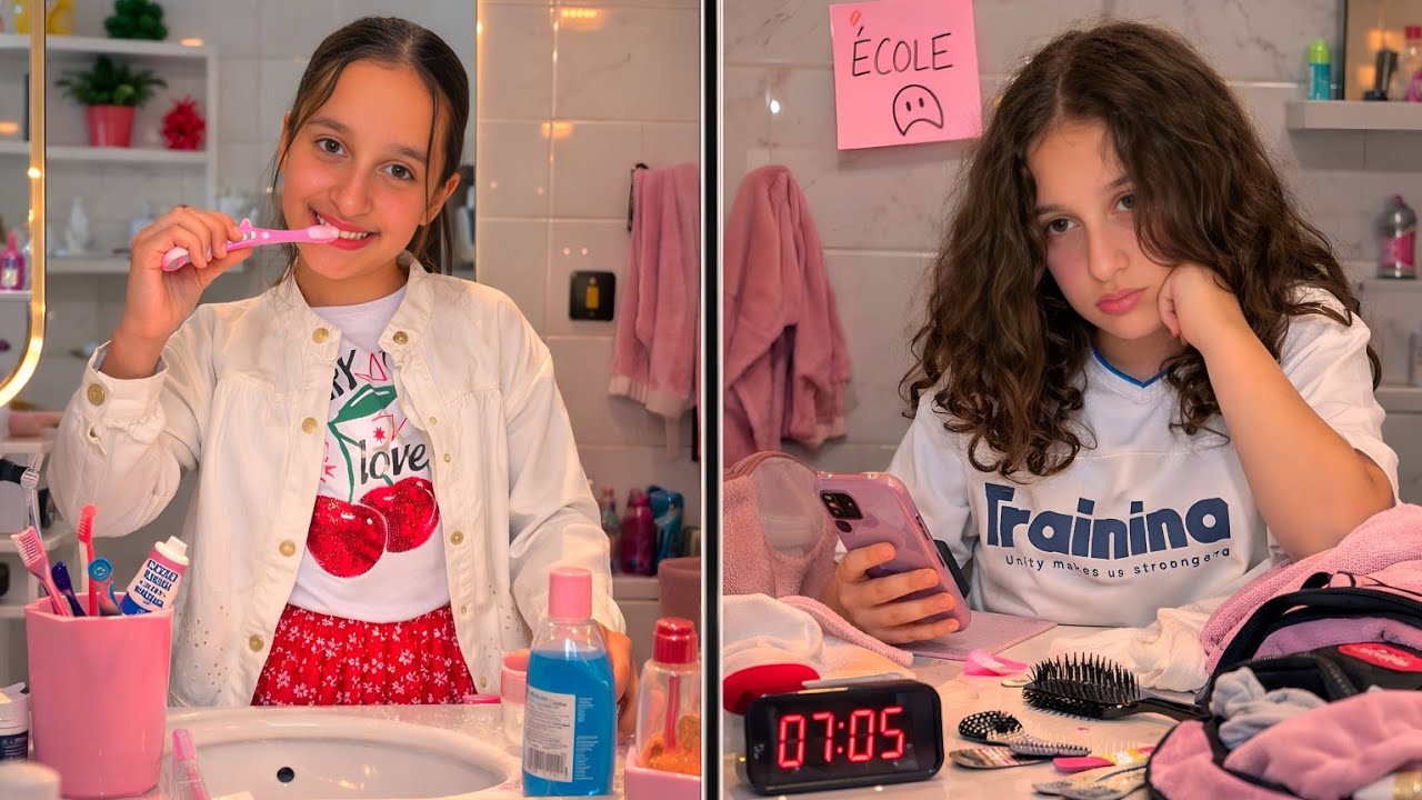 ROUTINE DU MATIN : SŒUR MOTIVÉE VS SŒUR FLEMME