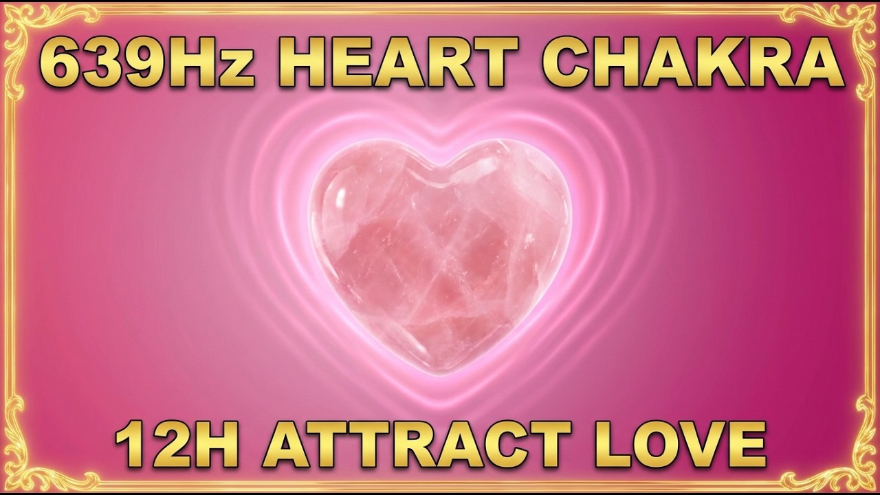 🔴 639Hz HEART CHAKRA 12 Hours | Attract Love & Heal Relationships – Solfeggio Healing LIVE
