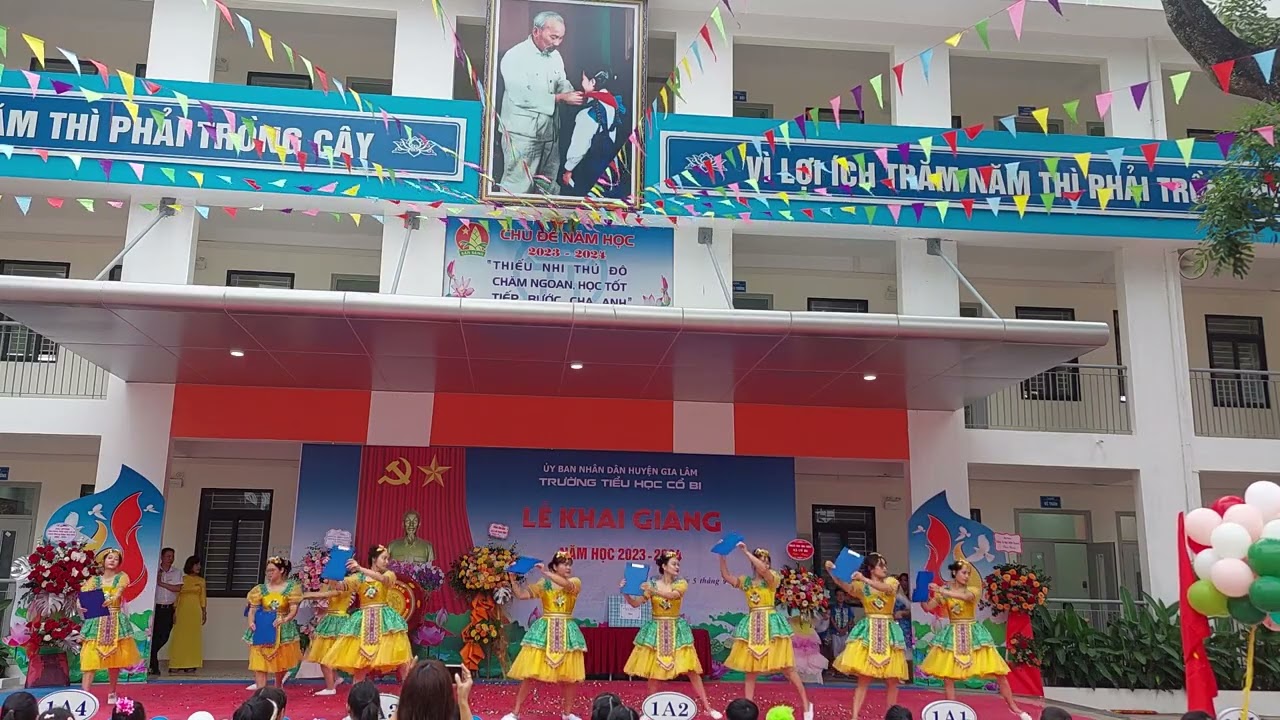 văn nghệ chào mừng năm học mới 2023_2024, trường Tiểu học Cổ Bi
