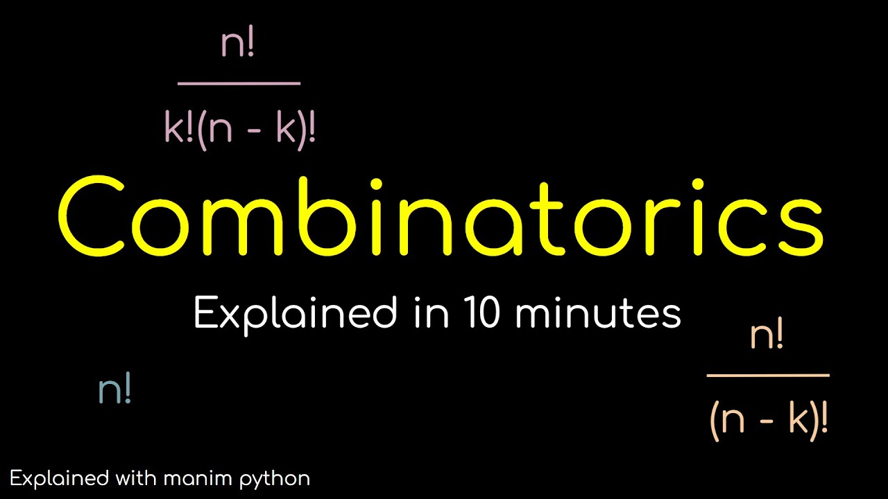 Combinatorics explained in 10 minutes! Explained with Animations